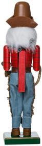 img 2 attached to Authentic Western Charm: Kurt Adler 15-Inch Wooden Cowboy Nutcracker - Exquisite Holiday Decor