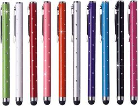 img 4 attached to CCIVV 10 Pcs 4.2 in Stylus Pens: Bling Polka Dots for Precise Touch Screen Control