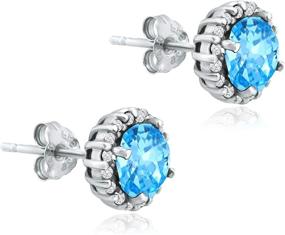 img 2 attached to 🔮 CRYSTAL ICE Birthstone Aquamarine Swarovski Jewelry for Girls | SEO-Optimized