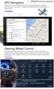 img 1 attached to 🚗 EINCAR Android 10.0 Car Stereo Double Din Radio: Backup Camera, GPS Navigation, Bluetooth, FM Receiver, 7 Inch Touchscreen, WiFi, Mirror Link, USB, 1080P Video, SWC Support