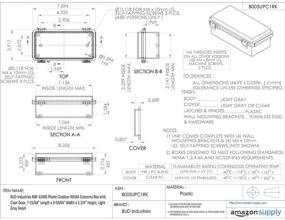 img 1 attached to 🏞️ BUD Industries NBF 32406 Plastic Outdoor Enclosure: Your Ultimate Solution for Weatherproof Protection