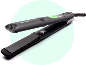 img 4 attached to 🔥 Ultra-Smooth Cosmo Flat Iron for Thick Hair by MINT: Professional Series. Advanced Salon-Grade Single-Pass Ceramic Tourmaline Ionic Hair Straightener. Dual Voltage for Travel-Ready Convenience.