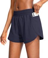 🏋️ soothfeel women's high waisted athletic gym workout shorts with phone pockets and liner - ideal running shorts for women logo