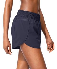 img 3 attached to 🏋️ Soothfeel Women's High Waisted Athletic Gym Workout Shorts with Phone Pockets and Liner - Ideal Running Shorts for Women