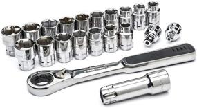 img 3 attached to 🔧 GEARWRENCH 21 Piece 3/8" Drive 6 Point Pass-Thru Tool Set, SAE and Metric - Model 8921