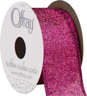 offray 751259 glitterie ribbon fuchsia logo