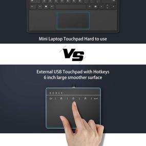img 2 attached to 🖱️ Seenda Touchpad Trackpad, External USB High Precision Trackpad with Multi-Touch Navigation for Windows 10 Windows 7 Desktop/Laptop/Notebook Computers - Easy Plug and Play