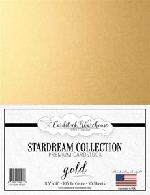 img 2 attached to Gold Stardream Metallic Cardstock Paper - 8.5 X 11 - 105lb / 284gsm Cover - Pack of 25 Sheets by Cardstock Warehouse