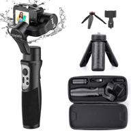 hohem isteady pro 3 gimbal stabilizer - splash proof 3-axis action camera gimbal with phone holder and adjustable tripod - compatible with gopro hero 8/7/6/5/4 (wifi control), osmo action, insta360 - improved seo logo