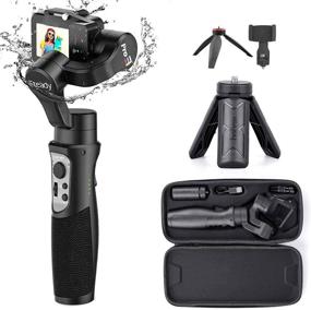 img 4 attached to Hohem iSteady Pro 3 Gimbal Stabilizer - Splash Proof 3-Axis Action Camera Gimbal with Phone Holder and Adjustable Tripod - Compatible with GoPro Hero 8/7/6/5/4 (WiFi Control), Osmo Action, Insta360 - Improved SEO