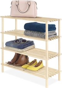 img 2 attached to 📚 Whitmor 6026 9440 Wooden 4-Tier Shelf