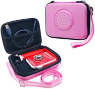 📷 vtech kidizoom creator cam video camera hard case - travel storage and protection for vtech kidizoom studio camera and accessories (pink) - case only logo