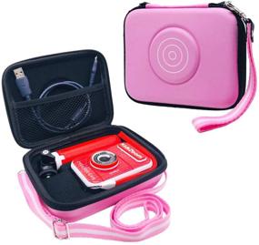 img 4 attached to 📷 VTech KidiZoom Creator Cam Video Camera Hard Case - Travel Storage and Protection for VTech Kidizoom Studio Camera and Accessories (Pink) - Case Only