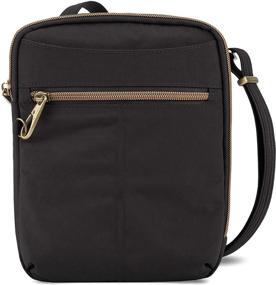 img 4 attached to 👜 Secure Your Travel Essentials with Travelon Anti Theft Signature Slim Smoke Women's Crossbody Handbags & Wallets