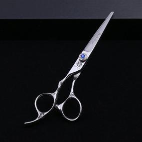 img 3 attached to 🔪 Left-handed 6.0 inch Purple Dragon Professional 440C Salon Hair Cutting Scissors - Hairdressing Thinning Shears - Ideal for Left Hand Barber and Home Use (Silver)