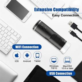 img 3 attached to 🔬 Wireless Digital Microscope: Upgraded 50X to 1000X Handheld Mini USB Microscope with LED Lights - Perfect for Adults and Kids on iOS, Android, Windows, Mac OS