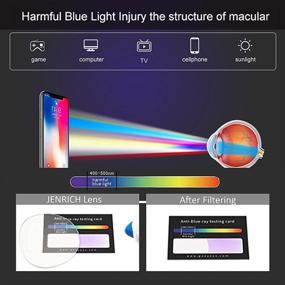 img 1 attached to 👓 JENRICH 4 Pack Blue Light Blocking Reading Glasses: Safer Vision for Both Men and Women