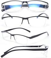 👓 jenrich 4 pack blue light blocking reading glasses: safer vision for both men and women logo