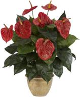 nearly natural 6665 anthurium decorative logo