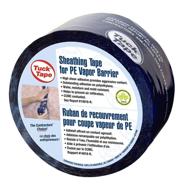 🔵 tuck tape construction sheathing tape, vapor barrier pe tape + epoxy resin tape | 2.4 inches x 180 feet (blue) логотип