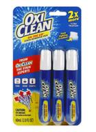 🧺 oxiclean portable stain remover pen for clothes and fabric, instant stain removal stick, 3-pack (packaging may vary) logo