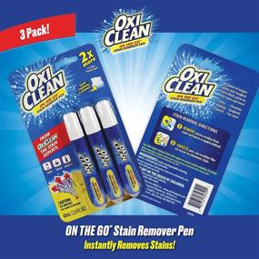 img 3 attached to 🧺 OxiClean Portable Stain Remover Pen for Clothes and Fabric, Instant Stain Removal Stick, 3-Pack (Packaging May Vary)