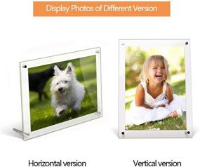 img 2 attached to 🖼️ IUMÉ Acrylic Picture Frames - 1Pcs 8.5X11 Wall Display Frames for 4A Letter Size - Clear Photo Frame for Degree Certificate, Artwork, Family Portraits - Decorative Poster Desktop Tabletop