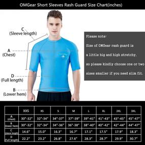 img 3 attached to OMGear Rashguard Swimsuit: Premium UPF 50+ MMA BJJ Rash Guard for Optimal Swimming, Surfing, and Watersport Protection