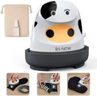 mini easy heat press: convenient portable cow heat press for t shirts, shoes, and hats, ideal for diy htv vinyl projects and family shirt printing logo