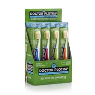 🦷 mouthwatchers - manual toothbrushes - adult teeth cleaning - pack of 20 - flossing bristle silver - developed by dr. plotka's logo