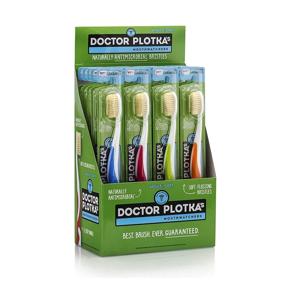 img 4 attached to 🦷 MOUTHWATCHERS - Manual Toothbrushes - Adult Teeth Cleaning - Pack of 20 - Flossing Bristle Silver - Developed by Dr. Plotka's