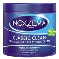 🧼 noxzema classic clean original deep cleansing cleanser - 12 oz, pack of 6 logo