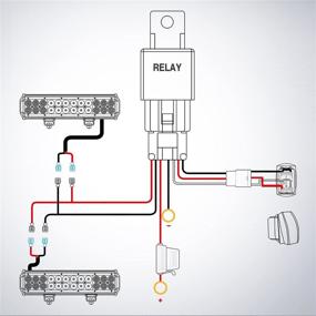 img 1 attached to Nilight 10013W NI-WA 07 Комплект проводов для светодиодной ленты - SASQUATCH LIGHTS 12V 5Pin Рокер-переключатель с кнопкой включения/выключения на лазерном переключателе, влагозащищенный переключатель, силовой реле, ножевой предохранитель - 2 ведущих провода, гарантия 2 года