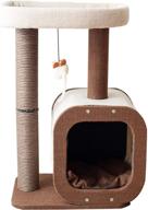 🐱 catry kitten cat tree condo: paper rope scratching post activity center for climbing, relaxing, and playing – natural jute fiber pet stand logo