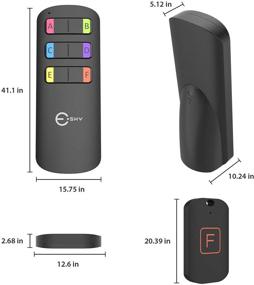 img 3 attached to 🔍 Esky Пульт управления для поиска ключей с 6 приемниками - дальность работы 98 футов и громкий звук сигнала 85 децибел - трекер ключей для поиска ключей, кошельков, домашних животных - включает наклейки, ключевое кольцо и батарейки.
