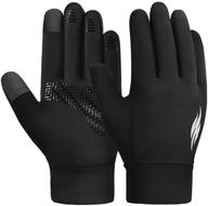 🧤 anti-slip kids winter running gloves - boys' accessories with enhanced grip logo