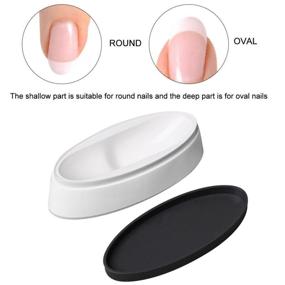img 2 attached to 💅 Armear Fashion Nail Dipping Powder French Tray Manicure Mould Nail Dip Container: A Stylish and Convenient Must-Have for Flawless Manicures