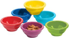 img 3 attached to 🍽️ 6 Piece Assorted Colors Oggi Melamine Set