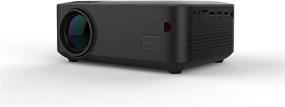 img 1 attached to 🎥 RCA Rpj136 Movie Projector: Full HD Portable Video Projector for Movies, Games, and TV Series - HDMI, VGA, AV, USB Connectivity - Home and Outdoor Entertainment - Black