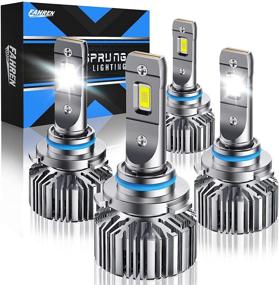 img 4 attached to ✨ Fahren LED Headlight Bulbs Combo - Super Bright 20000 Lumens, Cool White 6500K, Waterproof - Pack of 4