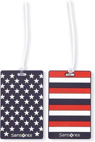 img 1 attached to 🧳 Stylish Samsonite Designer Luggage Tags & Handle Wraps: Vectorfunk Travel Accessories