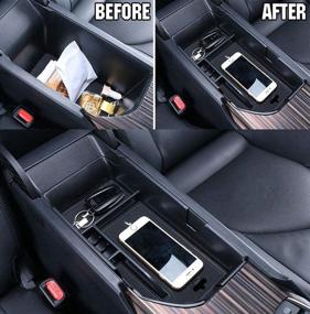 img 3 attached to 🚘 Premium Toyota Camry Armrest Storage Box Organizer for 2018-2019 Models by Salusy