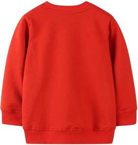 img 1 attached to 👦 Excavate Style with Toddler Crewneck Sweatshirt: Boys' Fashion Hoodies & Sweatshirts.