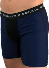 img 3 attached to Dry Dudz Men's Hydro-Tech Compression Short Navy: Enhanced Comfort for Active Men