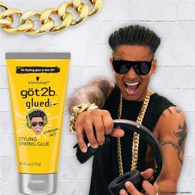 img 1 attached to 💇 DJ Pauly D Лимитированное издание Got2B Glued Спайкинг Гель: Длительная фиксация для смелых причёсок - 6 унций.