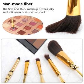 img 3 attached to 5PCS Naruto Makeup Brushes Set: Anime-inspired Metal Handle Brushes, Perfect Christmas Gift