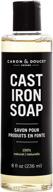 🧼 caron & doucet - cast iron cleaning soap: 100% plant-based solution for restoring, removing rust, and care before seasoning - skillets, pans & cast iron cookware (8 oz) logo
