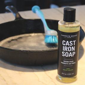 img 1 attached to 🧼 Caron & Doucet - Cast Iron Cleaning Soap: 100% Plant-Based Solution for Restoring, Removing Rust, and Care Before Seasoning - Skillets, Pans & Cast Iron Cookware (8 oz)