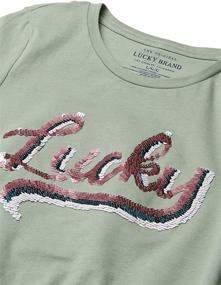 img 2 attached to 👚✨ Lucky Brand Reversible Sequin Girls' Clothing