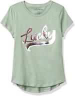 👚✨ lucky brand reversible sequin girls' clothing logo